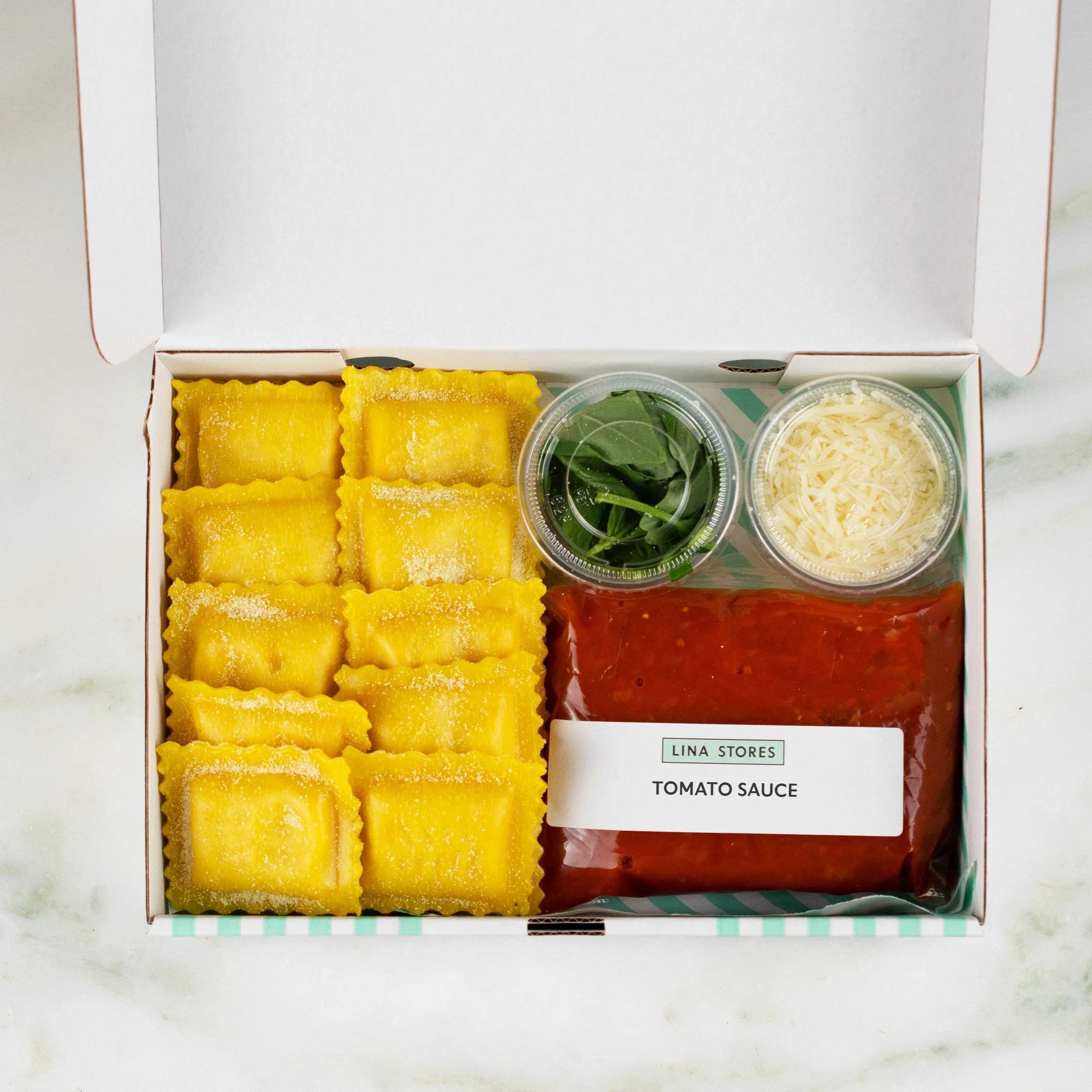 'Nduja & Scamorza Ravioli with Homemade Tomato Sauce, Pasta Kit - Image 2