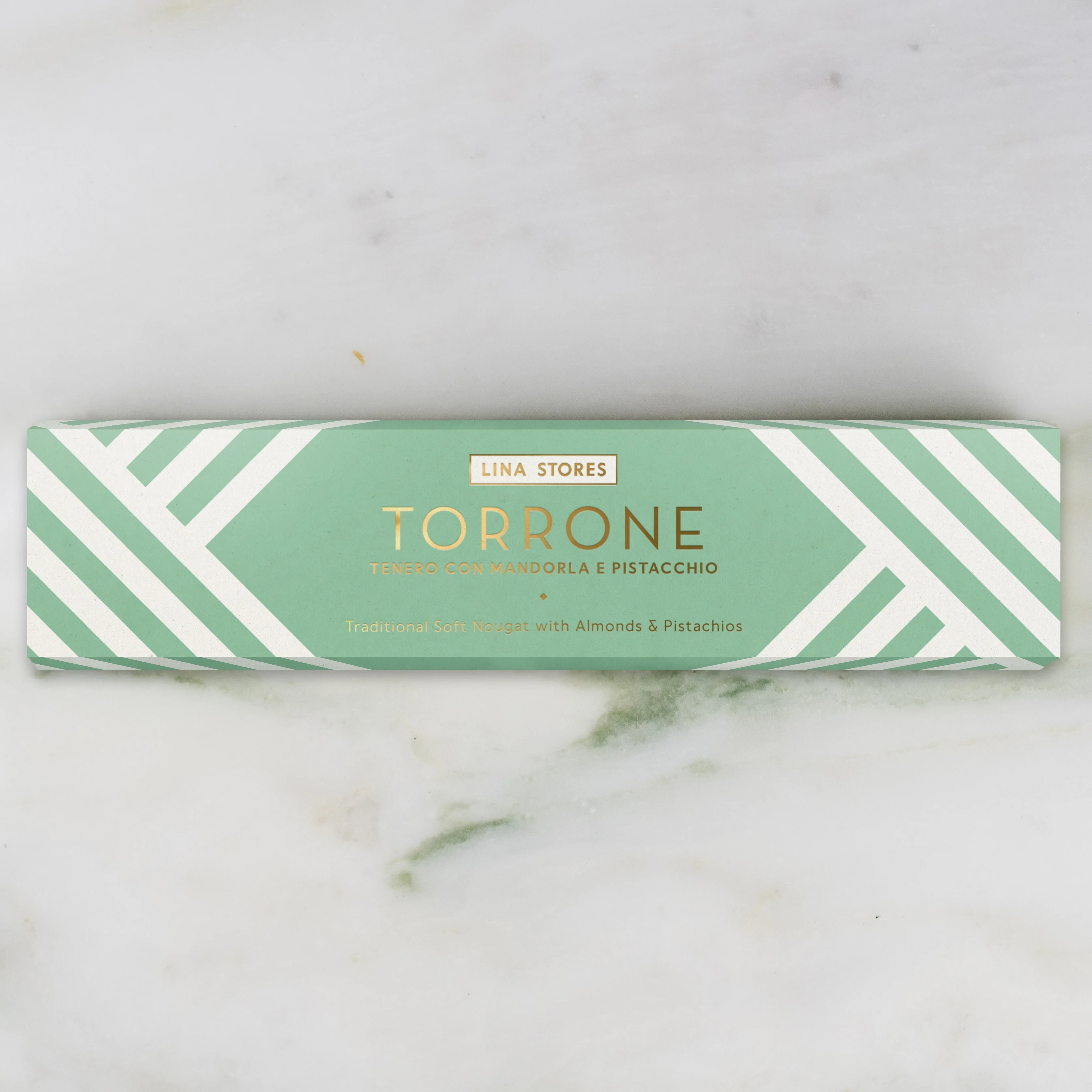 Traditional Soft Torrone with Almonds & Pistachios, Lina Stores, 200g