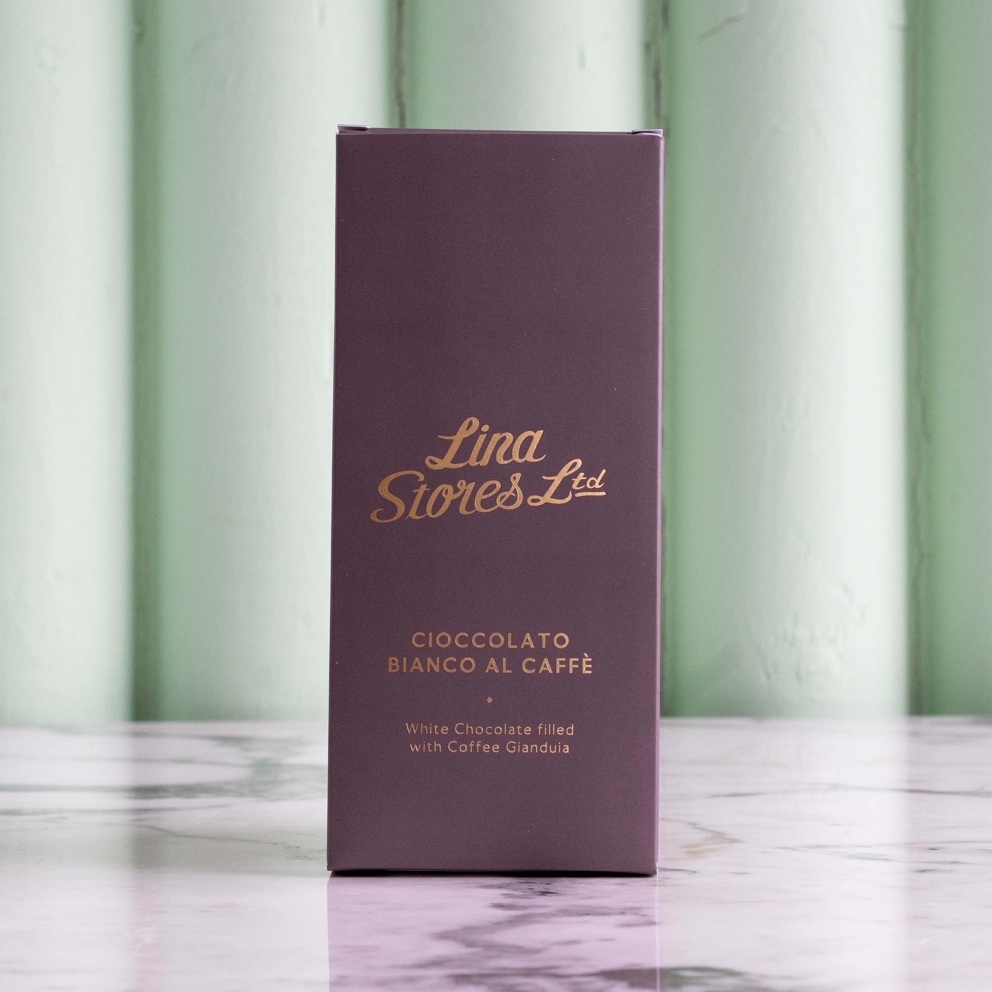 White Chocolate with Coffee Gianduia, Lina Stores, 100g - Image 2